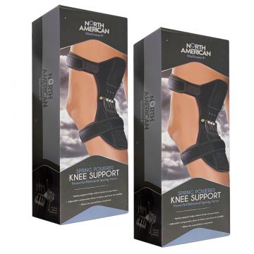 Spring-Powered Knee Supports - 2 Pack