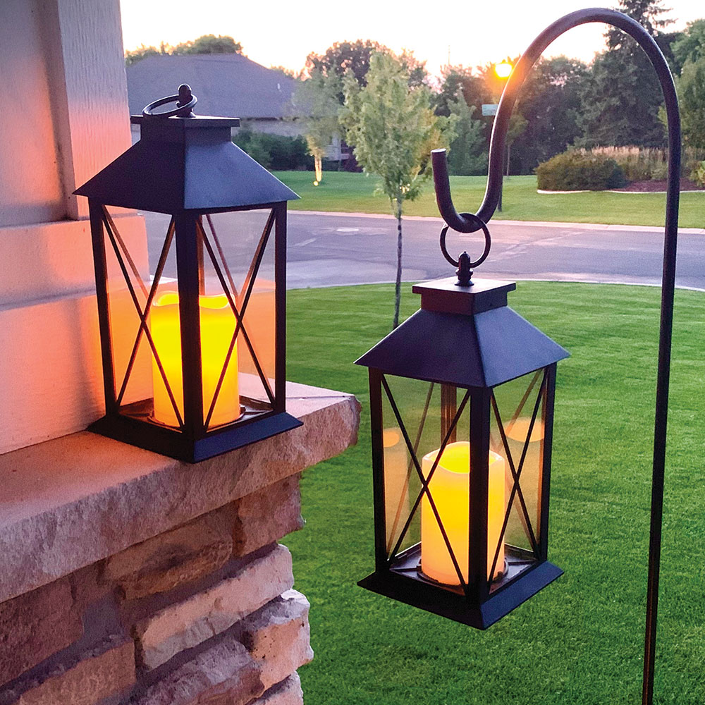 LED Pillar Candle Lantern 2 Pack