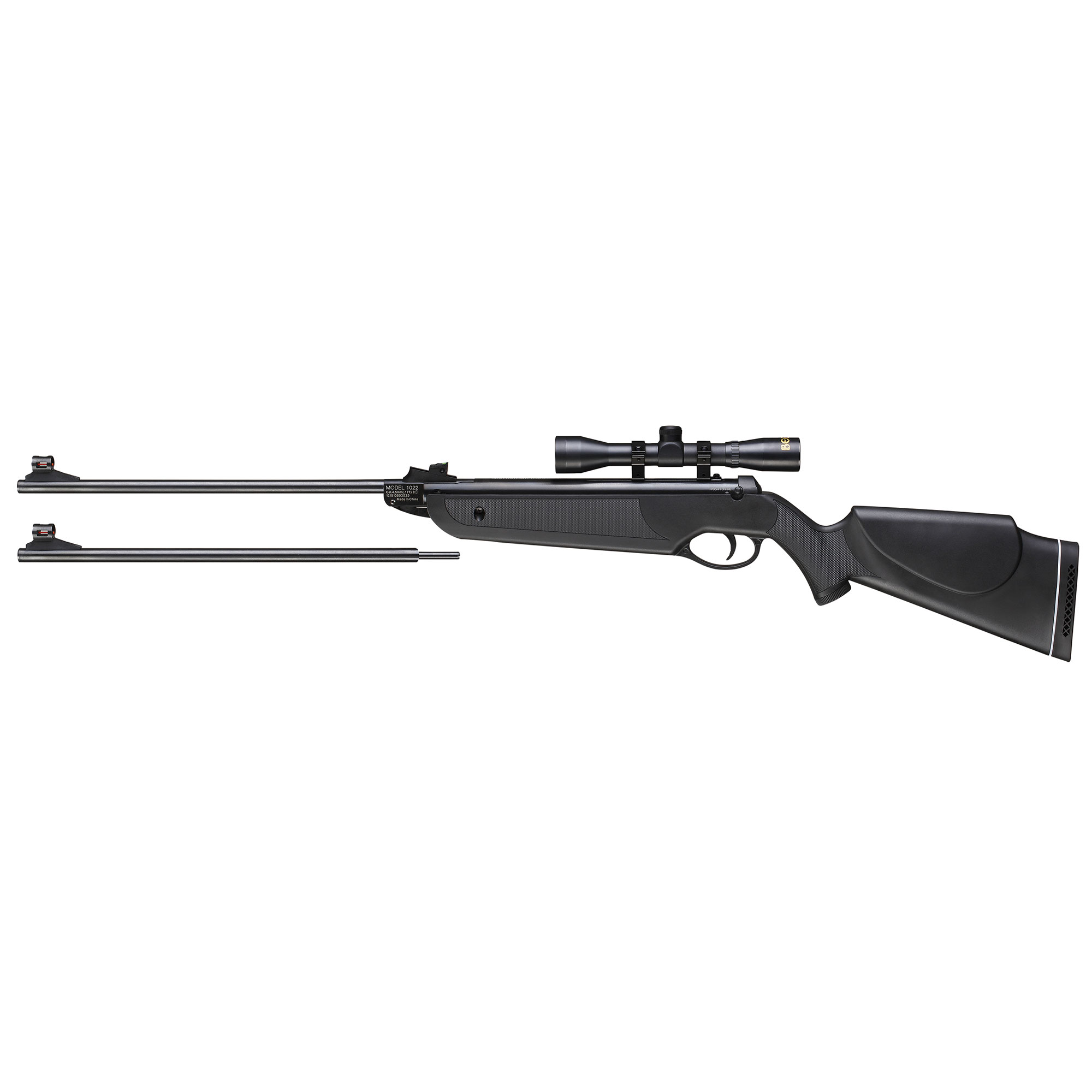 Beeman Black Cub Dual-Barrel Air Gun Rifle with Scope