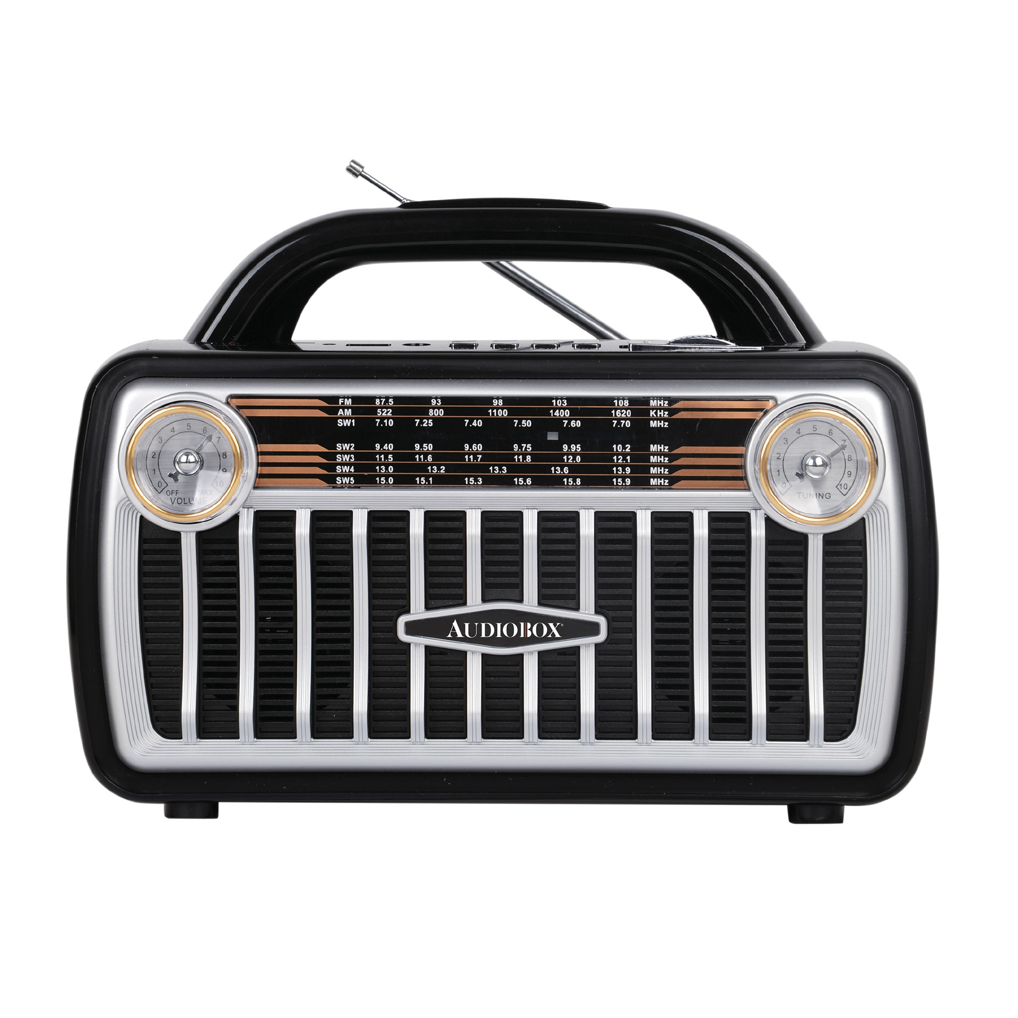 Audiobox RX-511BT 7-Band Retro Bluetooth Radio