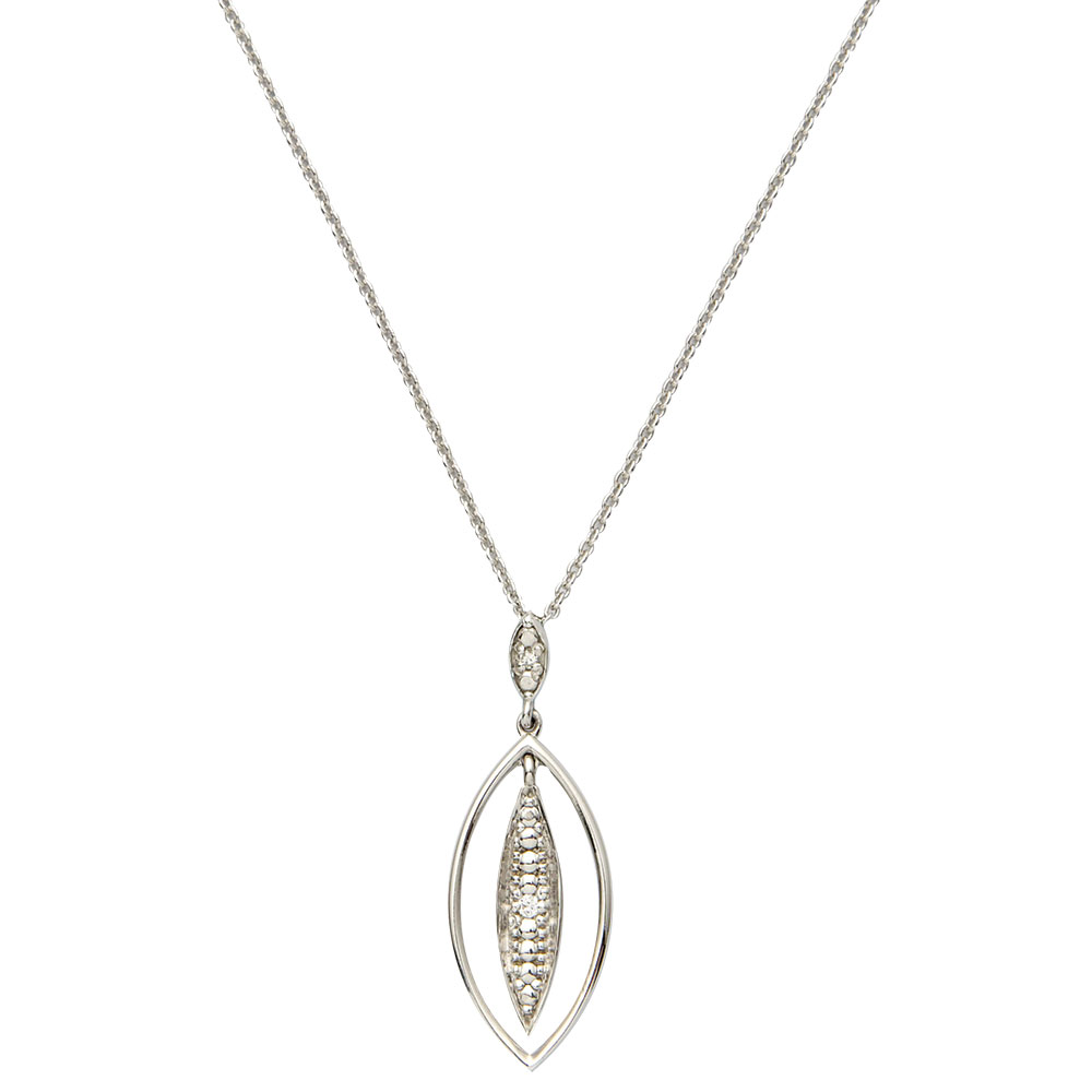 Diamond Leaf Necklace
