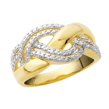 Jilco Women's Gold and Diamond Ring