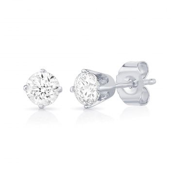Jilco Silver Diamond Earrings