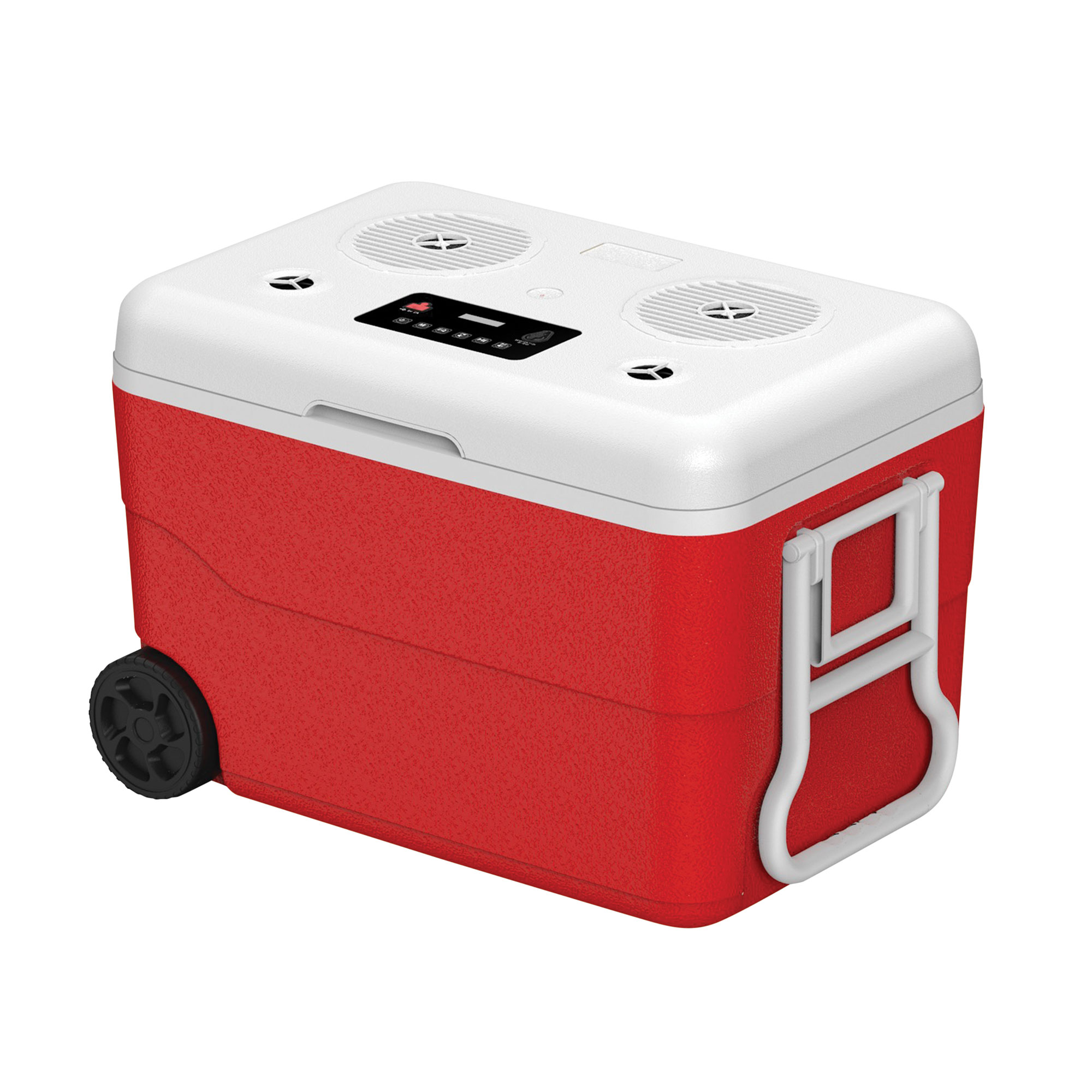 BCoolerR 55 Quart Bluetooth Cooler with Power Bank - Red