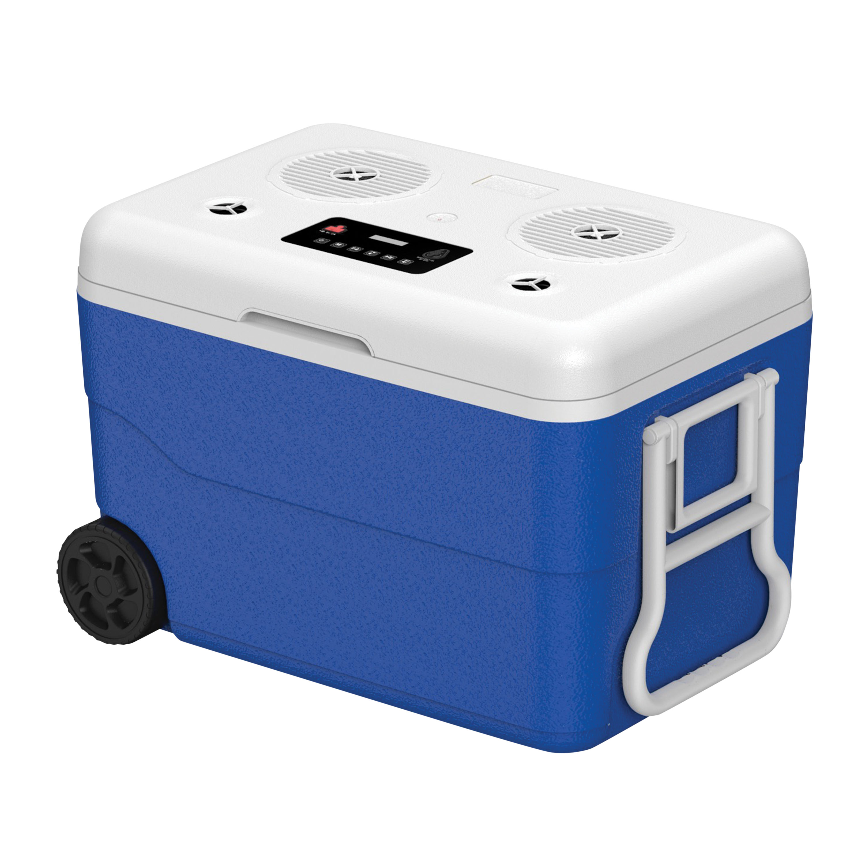 BCoolerR 55 Quart Bluetooth Cooler with Power Bank - Blue