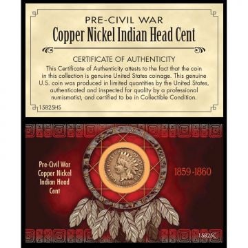 American Coin Treasures 1859-60 Copper/Nickel Indian Head Penny