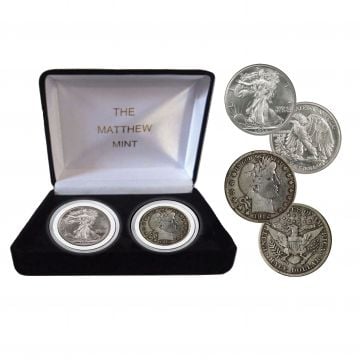 The Matthew Mint Barber/Liberty Half Dollar Set