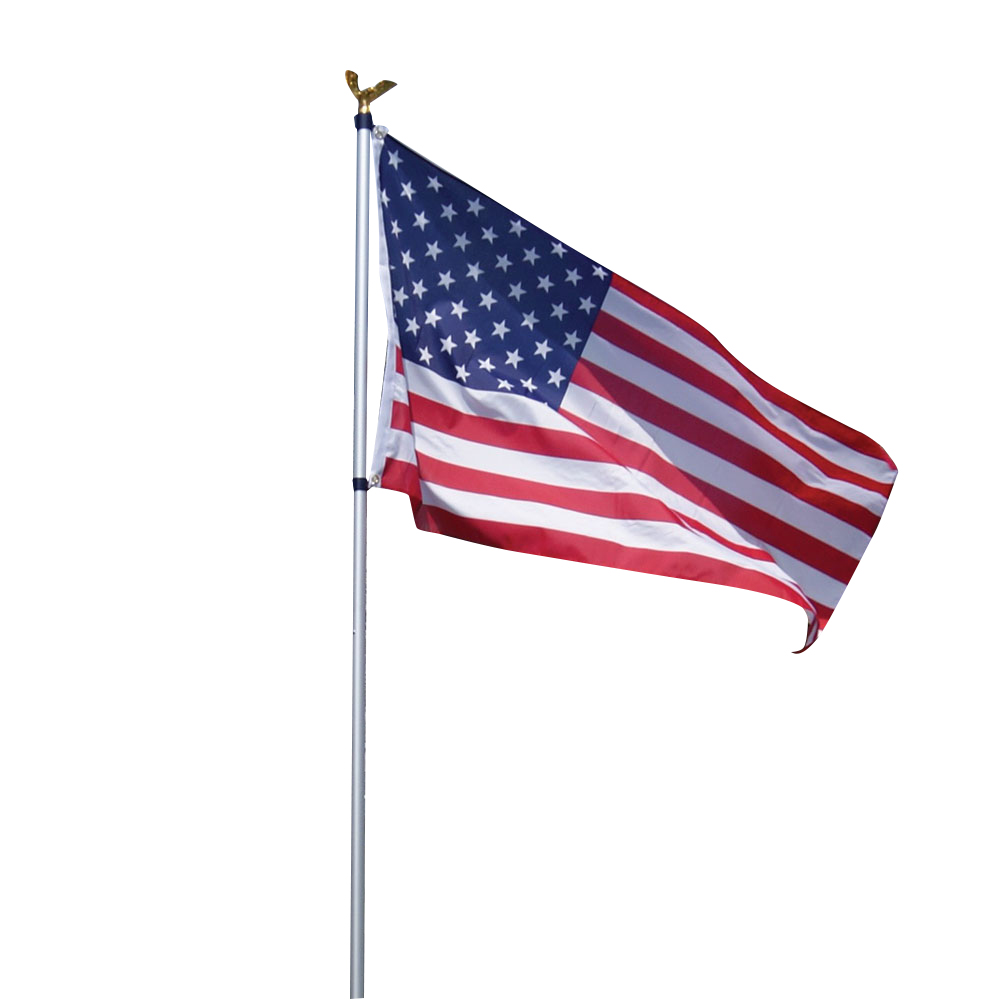 Fly-Right American Flag and 12 foot Pole Kit