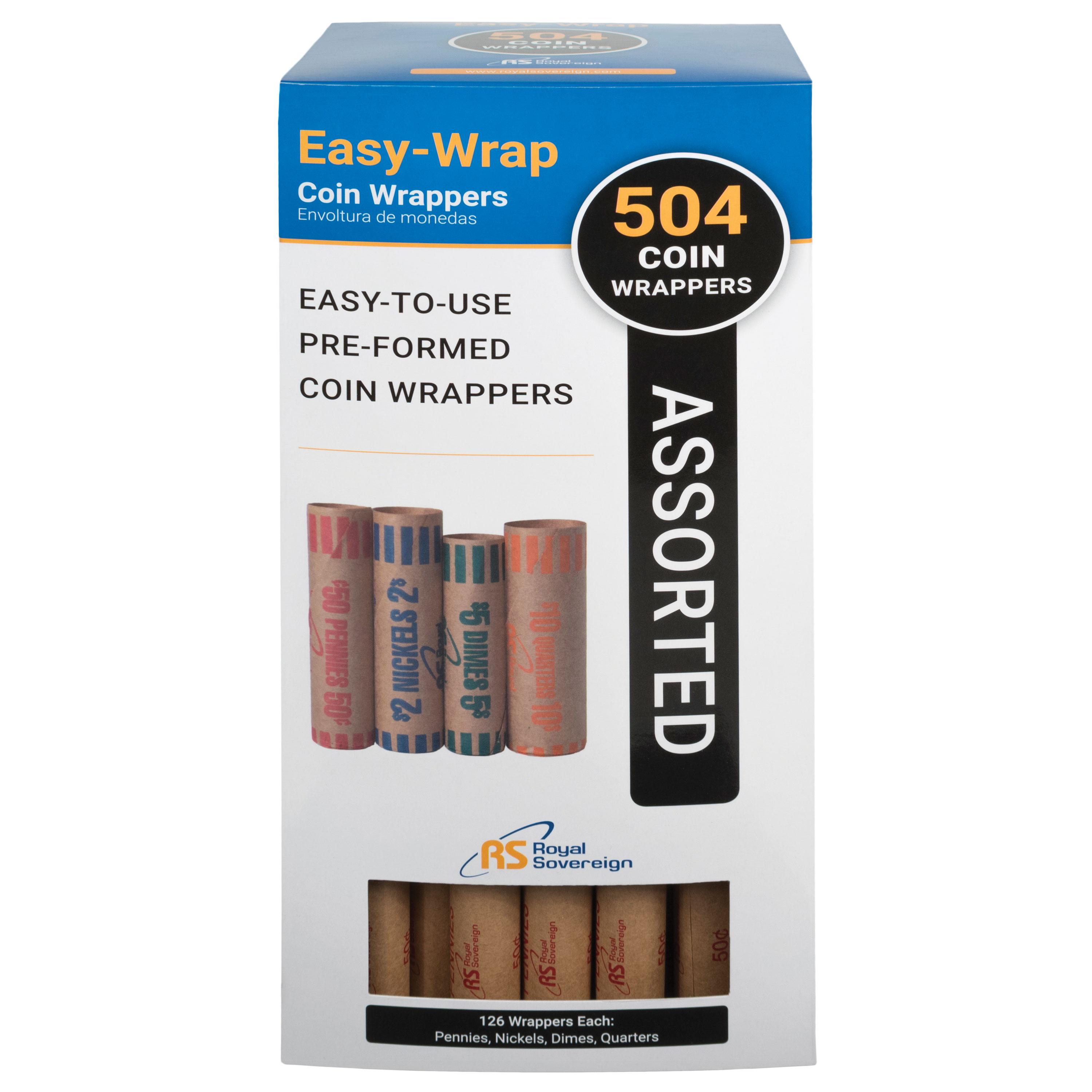 Royal Sovereign Coin Wrappers - 504 Pack