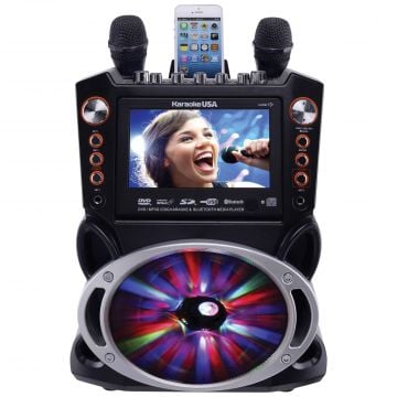 Karaoke USA GF846 Color Changing Karaoke Machine