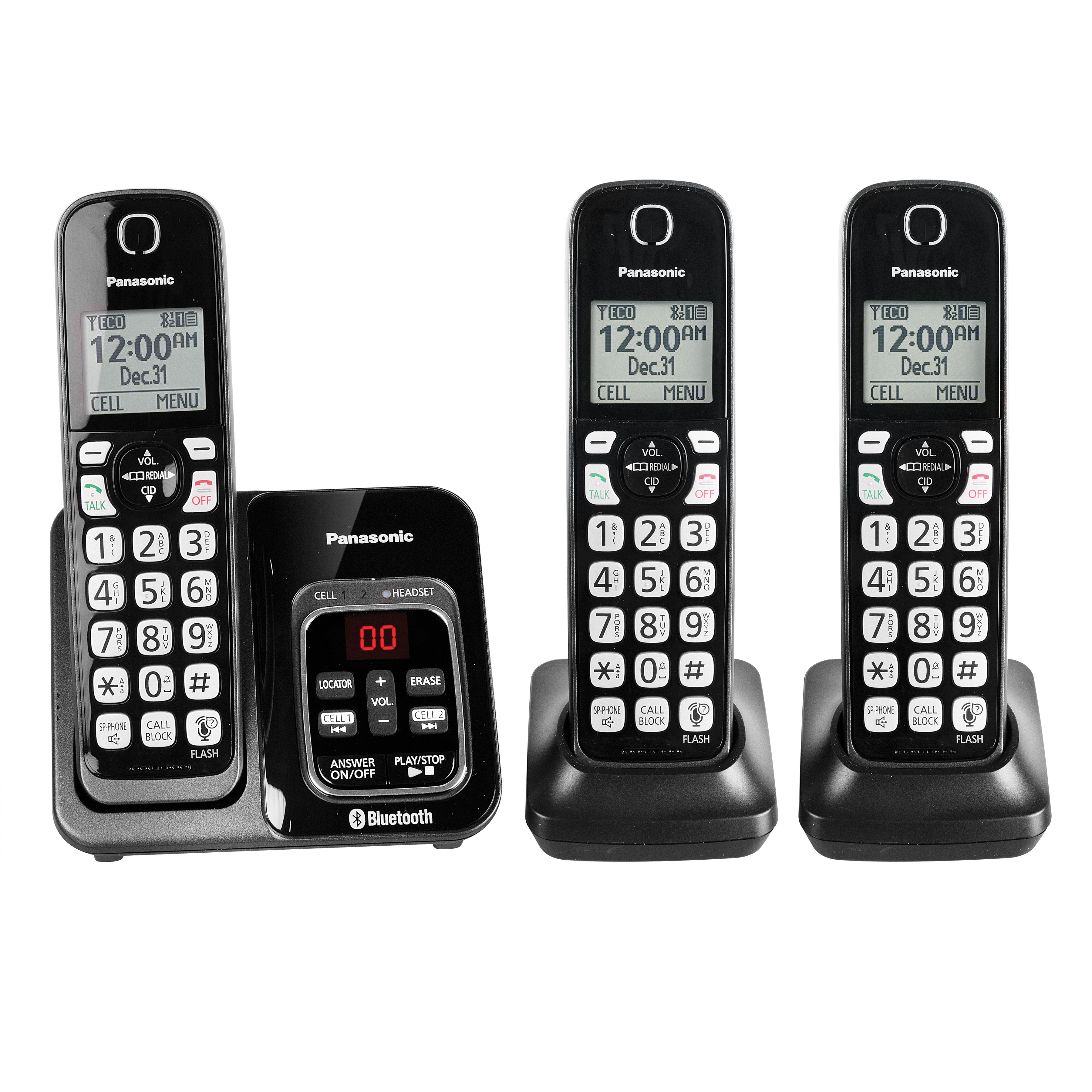 Panasonic Link2Cell 3-Handset Cordless Phone System