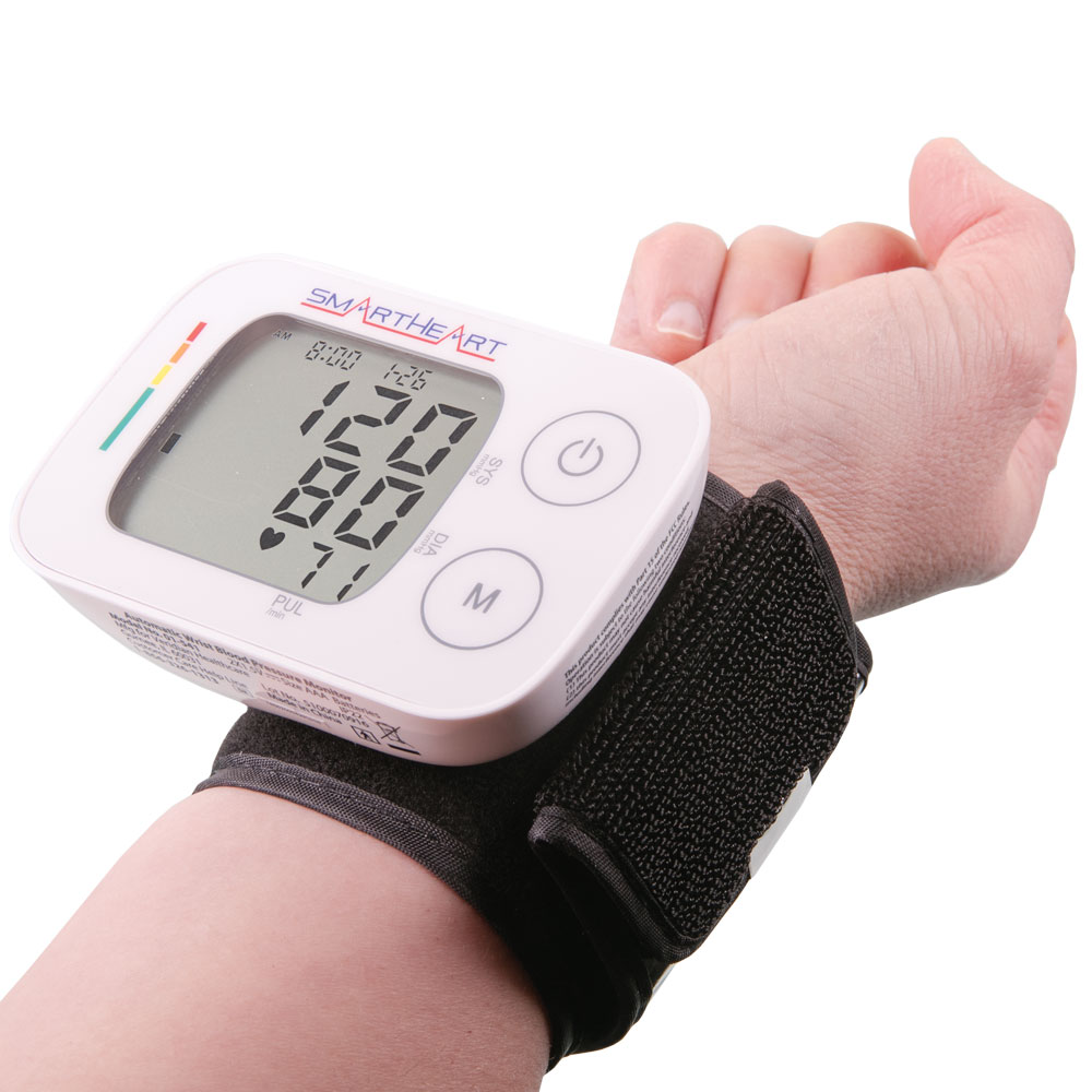 Smartheart Blood Pressure Monitor | Adult Wrist Cuff | Advanced Inflation Techno