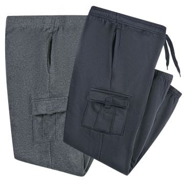 Fourcast Men's Navy/Charcoal Cargo Pants - 2 Pack