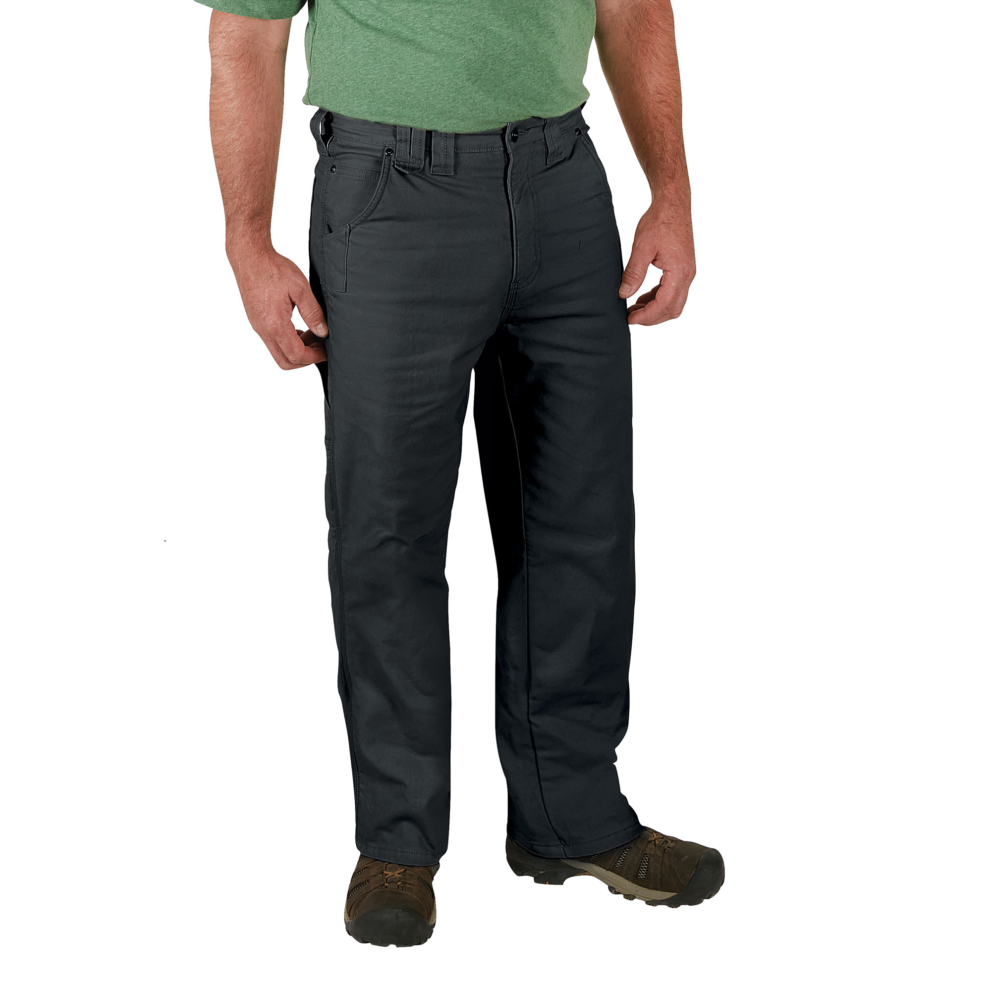 Work Ready Fleece-Lined Charcoal Canvas Pants