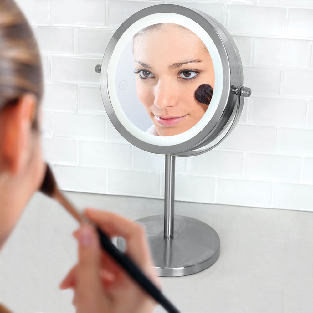 Home Basics Cosmetic Mirror with LED Light