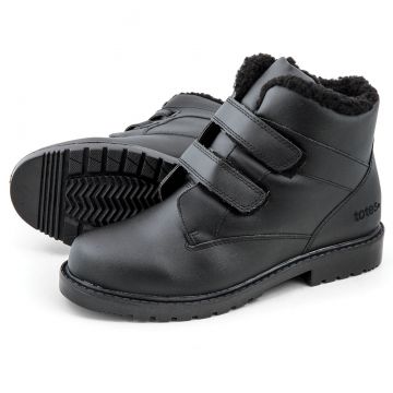 totes Men's Waterproof Black Winter Boots